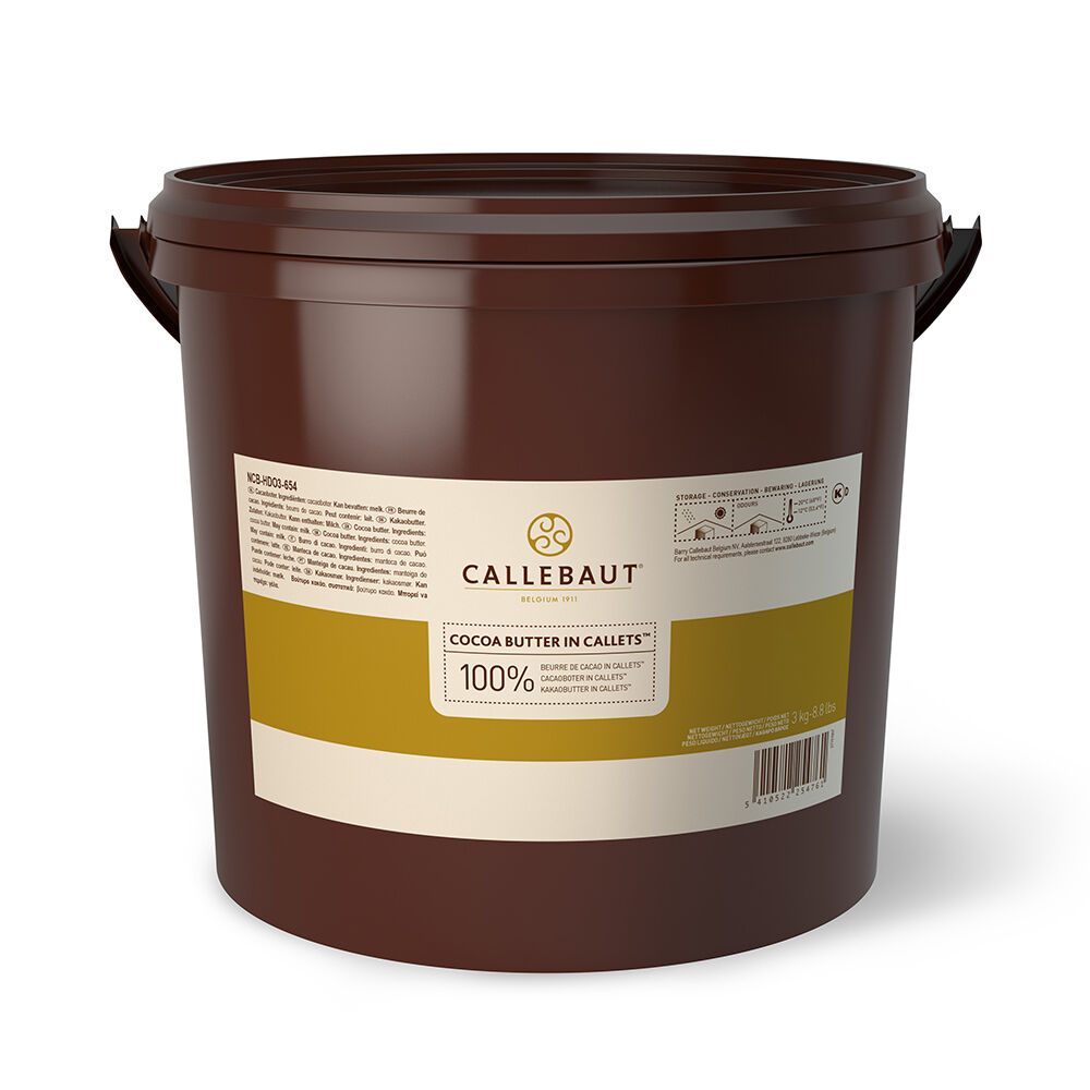 0010 Bucket 3kg Cocoa Butter Callets